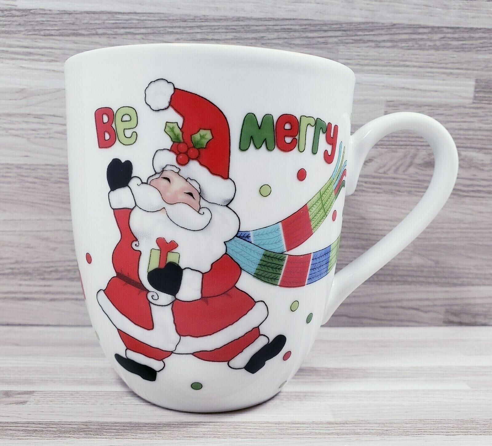 Fitz and Floyd "Be Merry" Christmas 8 oz. Coffee Mug Cup - £11.29 GBP