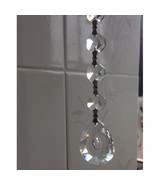 12pcs Crystal Clear Bead Wedding Supplies Decor Garland Chandelier Hanging  - £13.16 GBP