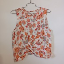 J Jill Linen Top Floral Love Linen Sleeveless Lightweight Size L Petite - $309.17 MXN