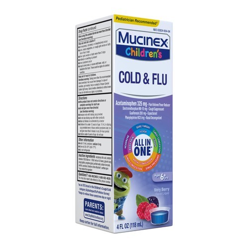 Mucinex *11/2025* Children's Cold, Cough, & Sore Throat 4 fl oz Item image 8