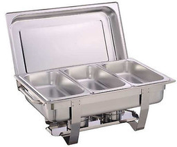 1 Full Size Chafer Kit + 3 Bonus 1/3 size pans Catering Hotel Chafing Dish +MORE - £79.87 GBP