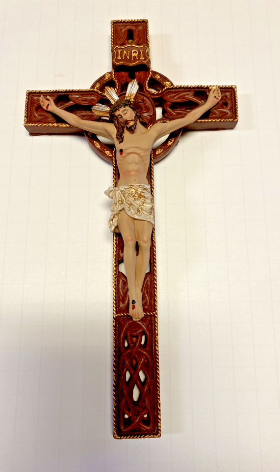 Celtic Wall  Crucifix 10", New #AB-134