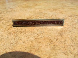 &quot;&quot;HICKOK BROWN LEATHER TIE BAR&quot;&quot; - $8.89