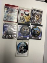 PS3 Game Lot Of 7 - Uncharted, Infamous, Pure, Black Ops, Little Big Planet, Des - £23.37 GBP