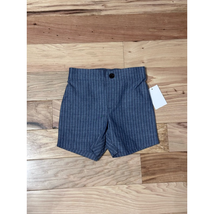 IZOD Shorts Baby Boys 18 Months Blue White Pinstripe Cotton Blend Pull O... - $18.54