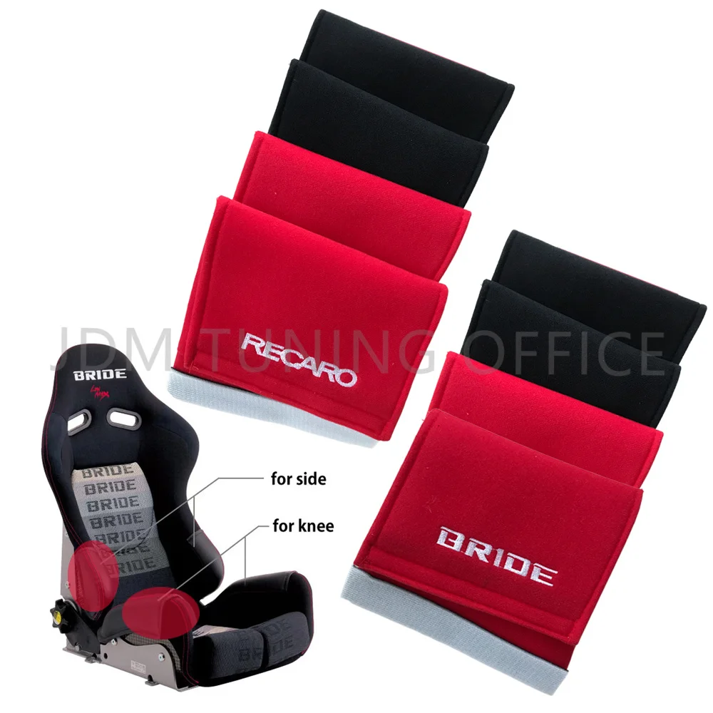 2PCS Car Racing Jdm Bride Recaro Seat Cover Protect Tuning Left Right Side Pad - £20.07 GBP