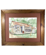 Juanita Courtney Watercolor Signed Print 1981 J.A. Barthel Store Sunshin... - $121.72 CAD