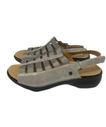 Revere Women&#39;s Olympia Stretch Sandal Gold Wash Leather Size 7W - €40,57 EUR