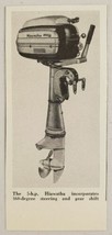 1953 Magazine Photo Hiawatha 5-HP Outboard Motors Steering &amp; Gear Shift - £7.41 GBP