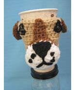 Pug Puppy Dog Crochet Handmade Cup Cozy Holder Gifts by Bren - €21,26 EUR