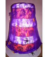 Purple and Orange Halloween Spider Web Themed Baby Shower 3 Tier Diaper ... - £51.83 GBP