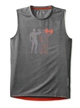 Balanced Tech Pro Performance Graphic Muscle Gray Tee &quot;Small&quot; - $12.86