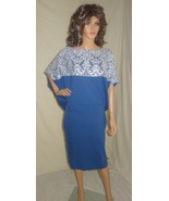 29 desires dress blue with white lace size LARGE NEW - £154.04 GBP