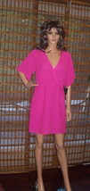 Nanette Lepore  Geisha Girl Casual Dress Electric Pink SZ 6 NWT $448  - $176.72