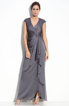 Adrianna Papell  Draped  Evening Gown  Sz 6  Nwt  $179 - £111.36 GBP