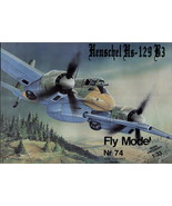 Paper craft - Henschel Hs-129 B3 **FREE SHIPPING** - $2.90