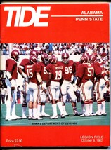Penn State Vs Alabama Ncaa Football Program 1982-National Champs - £42.96 GBP