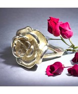 Sterling Silver 925 Rose Ring Size 8.5 - $769.73 MXN