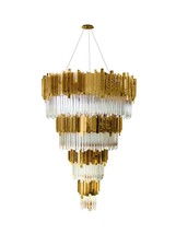 VK4023: LUXXU &quot;Empire&quot; Venetian Crystal Glass Chandelier (36&quot;-71&quot; H) $3,... - $3,386.00