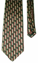 Italo Piccolo Men&#39;s BEAUTIFUL 100% Silk Neck Tie Burgundy Red Blue Italy... - £5.27 GBP