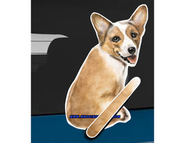 Corgi dog rear window wiper wagging tail sticker - £10.19 GBP