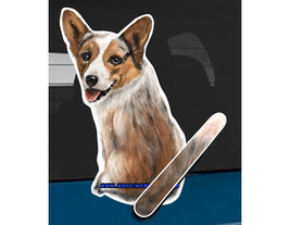 Corgi dog rear window wiper wagging tail sticker - £10.21 GBP