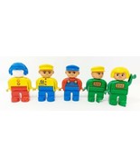 VTG Lego Duplo Figures Lot (5) Zoo Damaged For Parts Only - £5.79 GBP