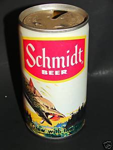 Primary image for Vintage SCHMIDT Steel Beer Can Fishing Fish