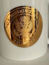 US Mission to NATO Brussels Mug with Gold Eagle Emblem - $17.88