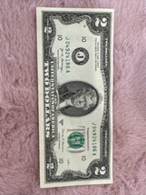 2017A $2 TWO DOLLAR BILL Low Fancy Serial Number,Great Condition US Note... - $23.38