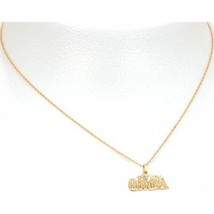 14K Gold I Love My Grandma Charm 18&quot; Chain Jewelry - £86.75 GBP