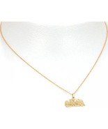 14K Gold I Love My Grandma Charm 18&quot; Chain Jewelry - £82.00 GBP