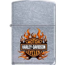 Zippo Lighter - Harley Davidson Flame Street Chrome - 852544 - $605.46 MXN