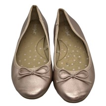 Cat &amp; Jack Rose Gold Girls Ballet Flat Shoes Sz 13 - £11.37 GBP