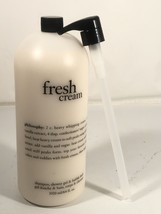 Philosophy Fresco Crema Shampoo Doccia Gel Bolla Bagno Grande Bottiglia &amp; Pumper - £43.21 GBP