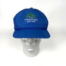Vintage Singletree Golf Club Blue Nylon Hat Cap Imperial Headwear USA Made - £15.29 GBP