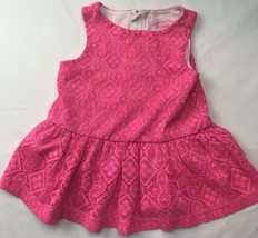 Genuine Kids Oshkosh Lace Pink Dress Sz 2T  - £8.05 GBP