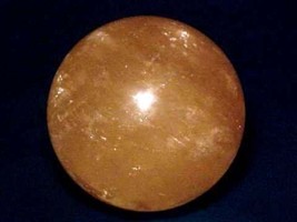 Orange Calcite Sphere, Calcite Sphere, Natural 4.25 inch Golden-Orange C... - $240.00