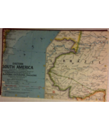 National Geographic Map of Eastern South America from September 1962 - $7.95