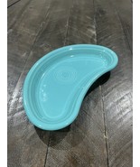 Fiesta Bistro Crescent Turquoise Plate Fiestaware Kidney Homer Laughlin 2nd - $1,305.93 MXN