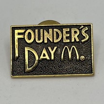 McDonald’s Founder’s Day Fast Food Restaurant Advertising Enamel Lapel H... - £6.25 GBP