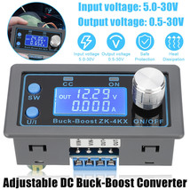 Dc Adjustable Step Up Down Buck Boost Power Supply Voltage Regulator Lcd Module - £20.96 GBP