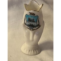 Crested Ware Figural Hand Vase Miniature Windsor England Willow Ware - £7.39 GBP