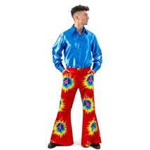 70's Red "Explosion" Flared Trousers - $32.74