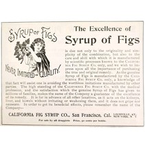 Syrup Of Figs Medical 1899 Advertisement Victorian Quack Medicine E85D - $19.99
