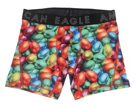 American Eagle Colorful Foil Wrapped Chocolate Easter Eggs Flex Boxers Men&#39;s S - £13.44 GBP