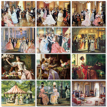 Paint By Numbers Kit Prom Scenery DIY Acrylic Oil Painting On Canvas for Adults - £14.64 GBP