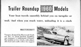 1960 Magazine Photo Mastercraft Voyager Boat Trailers - $8.05