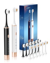 Aneebart Sonic Electric Toothbrush 2 Pack，Electric Toothbrush for Adults... - $23.72