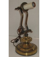 Vintage Brass Adjustable Desk Table Accent Lamp Refurbish no Shade - €24,73 EUR